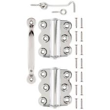 V29HSS Wood Screen Hardware Stainless Steel Self Closing Hinge and Latch Kit