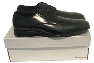 Unlisted by Kenneth Cole Fallon Lace-Up PT Oxford Black 12 Medium NEW in Box - Picture 1 of 8