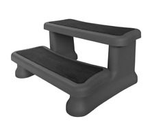 Universal Black Spa Steps (Fits both round and square spas)