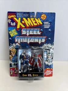 X-MEN STEEL MUTANTS DIE CAST METAL FIGURES NOC TOY BIZ 1994  Cable Vs. Stryfe - Picture 1 of 6
