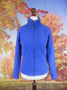 Fat Face blueberry bright blue full zip Fleece Jacket. UK women's size 12 - Picture 1 of 11
