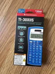 Texas Instruments 30XIIS Scientific Calculator Blue SAT & ACT Approved New - Picture 1 of 4