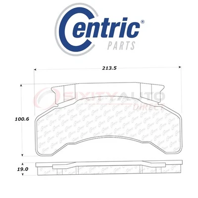 Centric C-TEK Metallic Disc Brake Pads for 1984-1998 Ford F700 10.4L 5.9L qf Foto 1 de 4