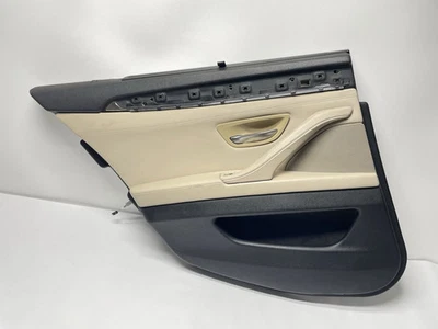 11-16 BMW F10 528i 535i 550i traseira esquerda do lado do motorista interior painel de porta acabamento OEM - Imagem 1 de 4