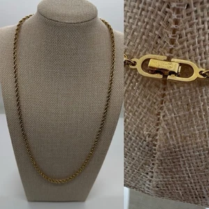 Christian Dior | Vintage Gold Seil Kette Halskette 23" - Bild 1 von 6