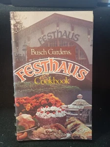 Vintage Cookbook Festhaus Busch Gardens German Recipes Spiral Bound 1979 - Imagen 1 de 2