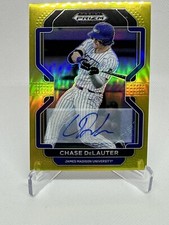 2022 Prizm Draft Picks Auto Gold Chase DeLauter 6/10 🔥🔥 (B)