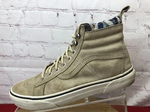 Sneakers Vans Sk8 Hi Top Scotchgard scamosciate beige uomo taglia 8 / donna taglia 9,5 - Foto 1 di 12