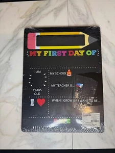 First Day and Last School Chalkboard - Back to Sign 1st Stats Photo Prop - Picture 1 of 2