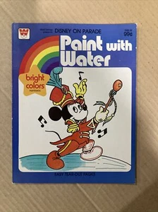 VTG Disney On Parade Paint with Water 1981 Unused Mickey Mouse Princesses RARE - Picture 1 of 15