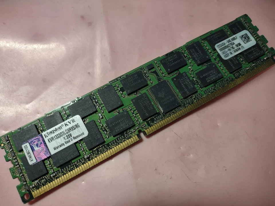 USED KINGSTON KVR1333D3LQ8R9S-8G PC3-10600R DDR3 SERVER MEMORY SKU# 216188 - Image 1 of 1