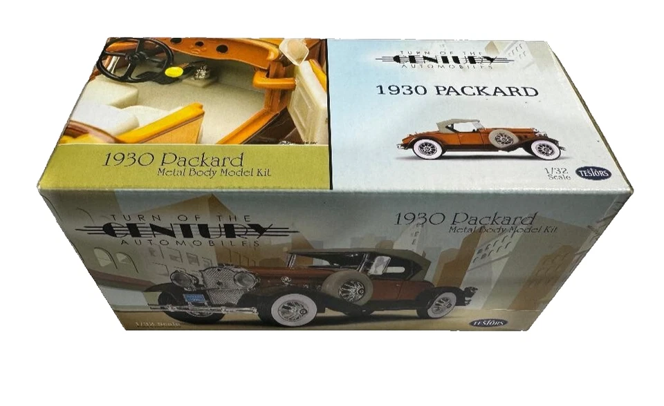 TESTORS 1:32 SCALE DIECAST 1930 PACKARD METAL BODY MODEL KIT TURN OF THE CENTURY - Image 1 of 4