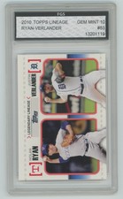 2010 Topps Legendary Lineage Nolan Ryan/Justin Verlander FGS GEM MINT 10 .