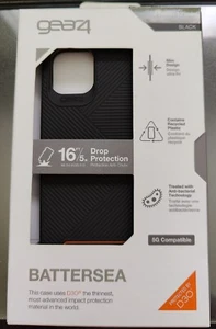 Estuche Gear 4 Battersea para iPhone 12 Mini Negro NUEVO - Imagen 1 de 2