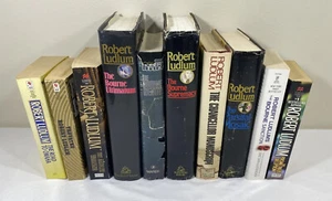 Mixed Lot of 10~Robert Ludlum and Eric V Lustbader~Bourne Series & More. HCDJ/PB - Picture 1 of 19