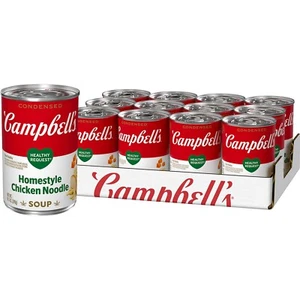 Campbell's Healthy Request Chicken Noodle ๐ Soup, 10.5 Ounce Can (Pack of 12) - Picture 1 of 6