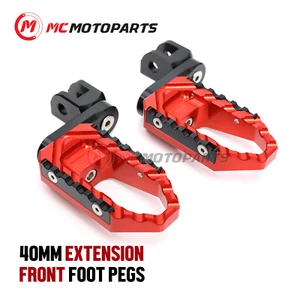 For Yamaha MT-07 FZ07 2013-2021 1.5in Rider Front Wide Touring Foot Pegs - Picture 1 of 9