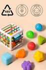  Sensory Toys Shape Sorter Baby Blocks Colorful Textured Balls Sorting Games 