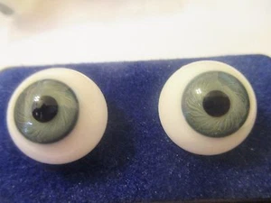 20 mm Antik Haselnuss Handgeblasene Glasaugen 12,5 mm Iris X6 - Bild 1 von 8