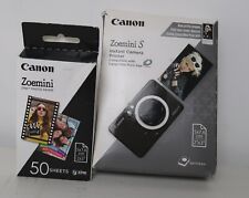 CANON Zoemini S Digital Instant Camera With 38 Film - black With New Paper 
