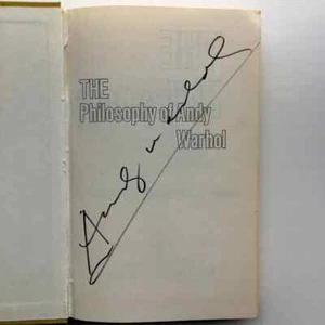 Vintage Signed Andy Warhol Philosophy of Andy Warhol From A to B 1975 1st Ed - Picture 1 of 23