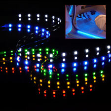 4pcs 24" LED Wheel Well Neon Glow Flexible Soft Strip Lights Car Fender Lamps gl