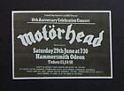 Motorhead Another Perfect Day Era 1985 Mini Poster Type Concert Ad, Promo Advert