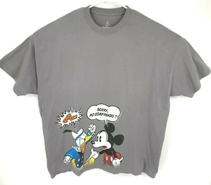 Camiseta Walt Disney World para hombre 2XL Lo siento, ¿sin entiendo? Mickey Donald Goofy gris - Imagen 1 de 11