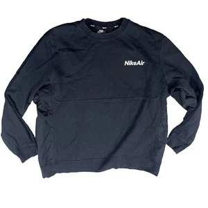 Nike Airpullover Herren XXL schwarz Rundhalsausschnitt Sweatshirt Langarm J3Y - Bild 1 von 3