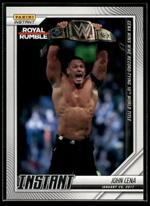 2022 Panini Instant WWE John Cena WINS RECORD 16TH TITLE 1/254 Royal Rumble #50 - Picture 1 of 2