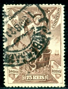 1898 Vasco da Gama,Archangel Gabriel,Fleet patron,Portugal,Mi.143, 75R,VFU - Picture 1 of 2