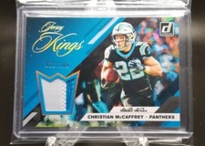 Christian McCaffrey - 2017 Donruss Jersey Kings #JK-6 2-Color SN 022/100 #Match