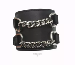 Killstar Anti Establishment Cuff Bracelet Goth Discontinued Gothic Black Vegan - Picture 1 of 7