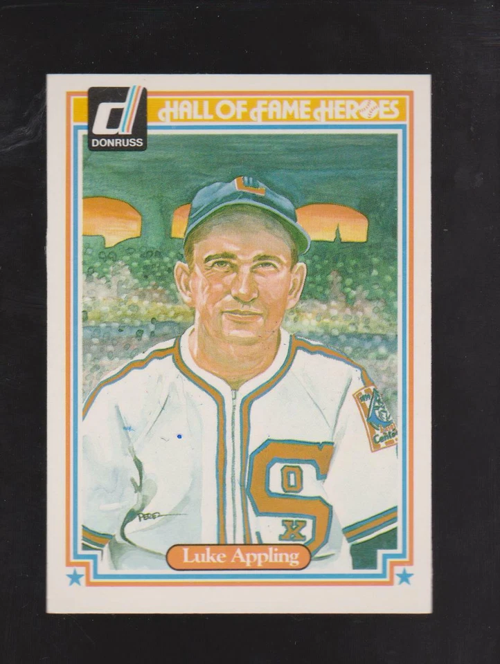 1983 Donruss Hall of Fame Heroes #8 Luke Appling card, Chicago White Sox HOF - Image 1 of 1