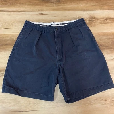 Pantalones Cortos Polo de Golf De Colección Para Hombres 36 Plisados Azul Algodón Ralph Lauren Informales Foto 1 de 4