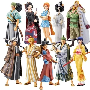 18cm One Piece Anime Figure Luffy Zoro Chopper Nami Action Figure Land of Wano T - Picture 1 of 12