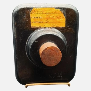 Vintage Holz Industrie Gießerei Muster Form WT3 schwarz & braun 5792-2 Decorati - Bild 1 von 4