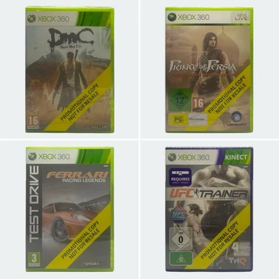 4x Xbox 360 “Not For Resale” Promo Release Games (Titles in Description) - New - Image 1 of 4