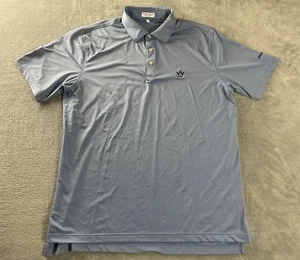 Peter Millar Sommer Comfort Poloshirt Herren Large Stahlblau Stretch MGA 2024 - Bild 1 von 9
