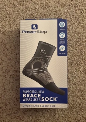 Calcetín PowerStep Dynamic Tobillera Soporte - XL - Pie Izquierdo - Unisex Foto 1 de 3