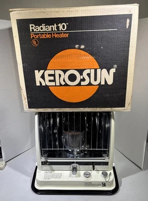 KEROSUN Radiant 10 Portable Kerosene Heater w/Box, Wick, Instructions! - Image 1 of 4