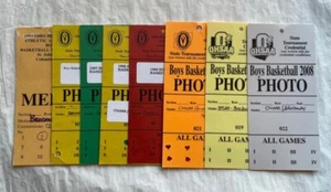 (8) OHIO HIGH SCHOOL BOYS BASKETBALL State Tournament MEDIA PASSES 1993~2008 - Picture 1 of 2