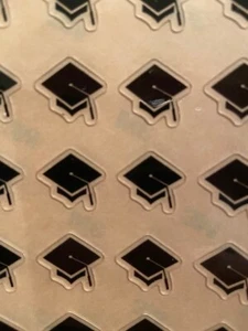 (2) CALCOMANÍA PREMIO GRADUACIÓN MINI CASCO CLEMSON TIGRES - 3M 20MIL - Imagen 1 de 5
