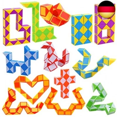 Magische Schlange Würfel GOLDGE 13 Stück 24 Blöcke Schlange Würfel Spielzeug Puz