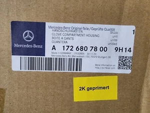 A1726807800 9H14 IMPORT NEW OEM MERCEDES-BENZ GUANTERA Glove Box Comp. BLACK - Picture 1 of 16
