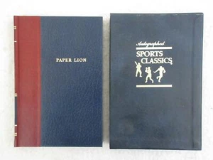 SIGNED George Plimpton PAPER LION Holtzman Press, Inc. Sports Classics Series - Picture 1 of 4