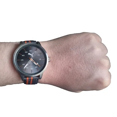 Puma TIME PU10346 Ultrasize WR 100m Men's Wristwatch Cool Grey (No Box/Papers) - image 1 of 4