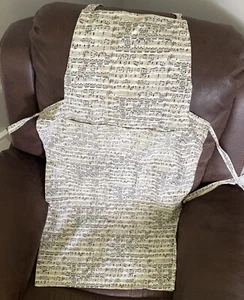 Musikschürze Handarbeit Taschen Krawatten wendbar - diese Seite hat keine Taschen Küche - Bild 1 von 6