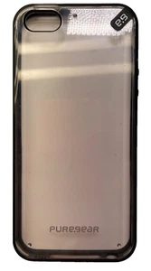 PureGear Slim Shell Case for iPhone 5/5S/SE - Clear/Black - Picture 1 of 5