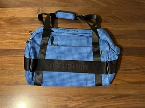 Aime Leon Dore Ripstop Nylon Duffle Bag Carry On Blue Woven Logo ALD Queens - Picture 1 of 10